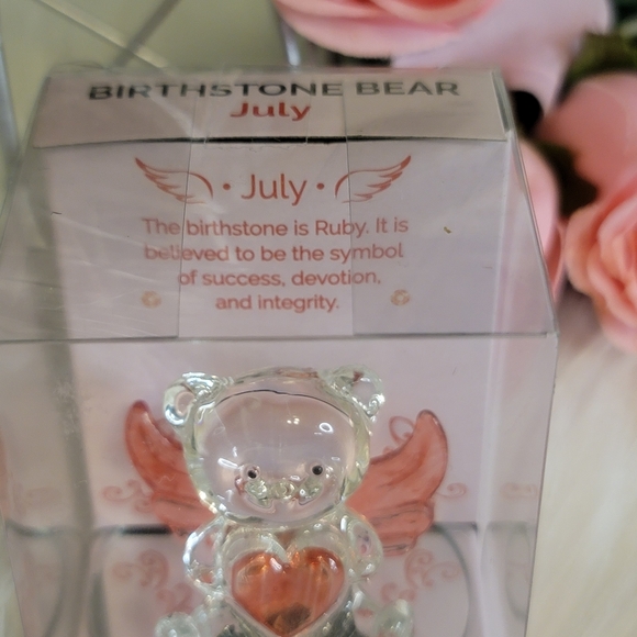 Interiors By Design July Birthstone Bear Angel Figurine Beautiful gift boxed - Picture 3 of 3